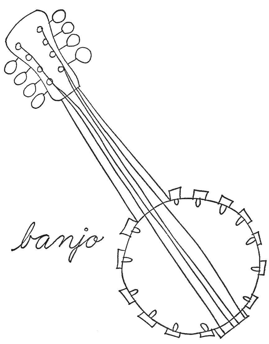 Легкий рисунок музыкального инструмента