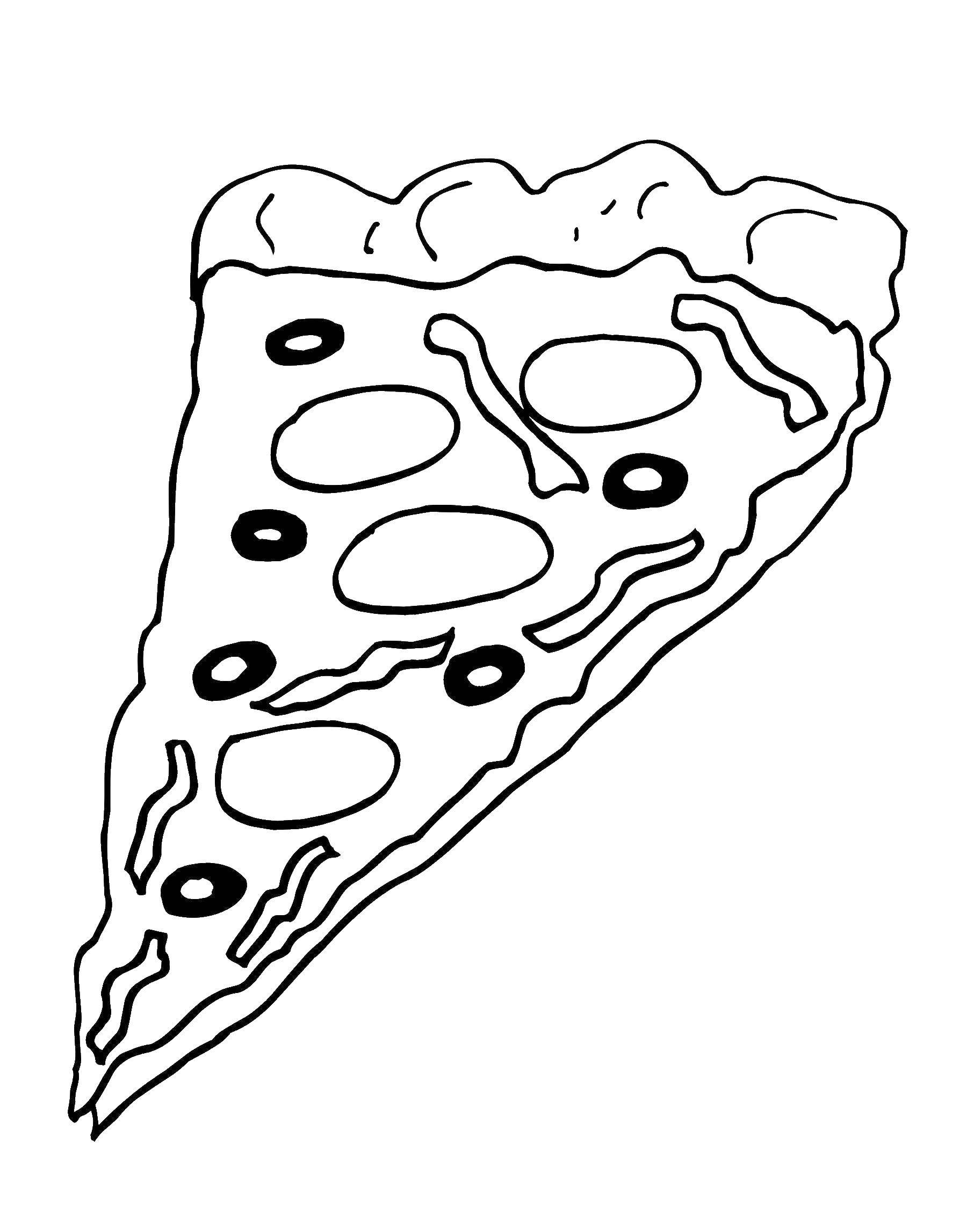 пицца пепперони раскраска фото 108