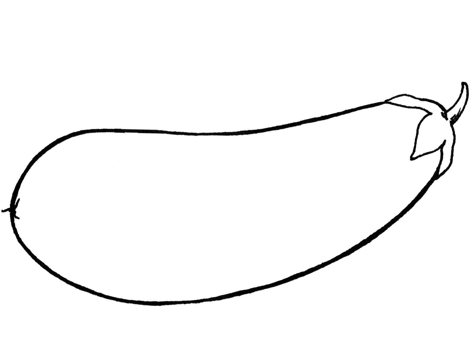 Рисунок огурец трафарет