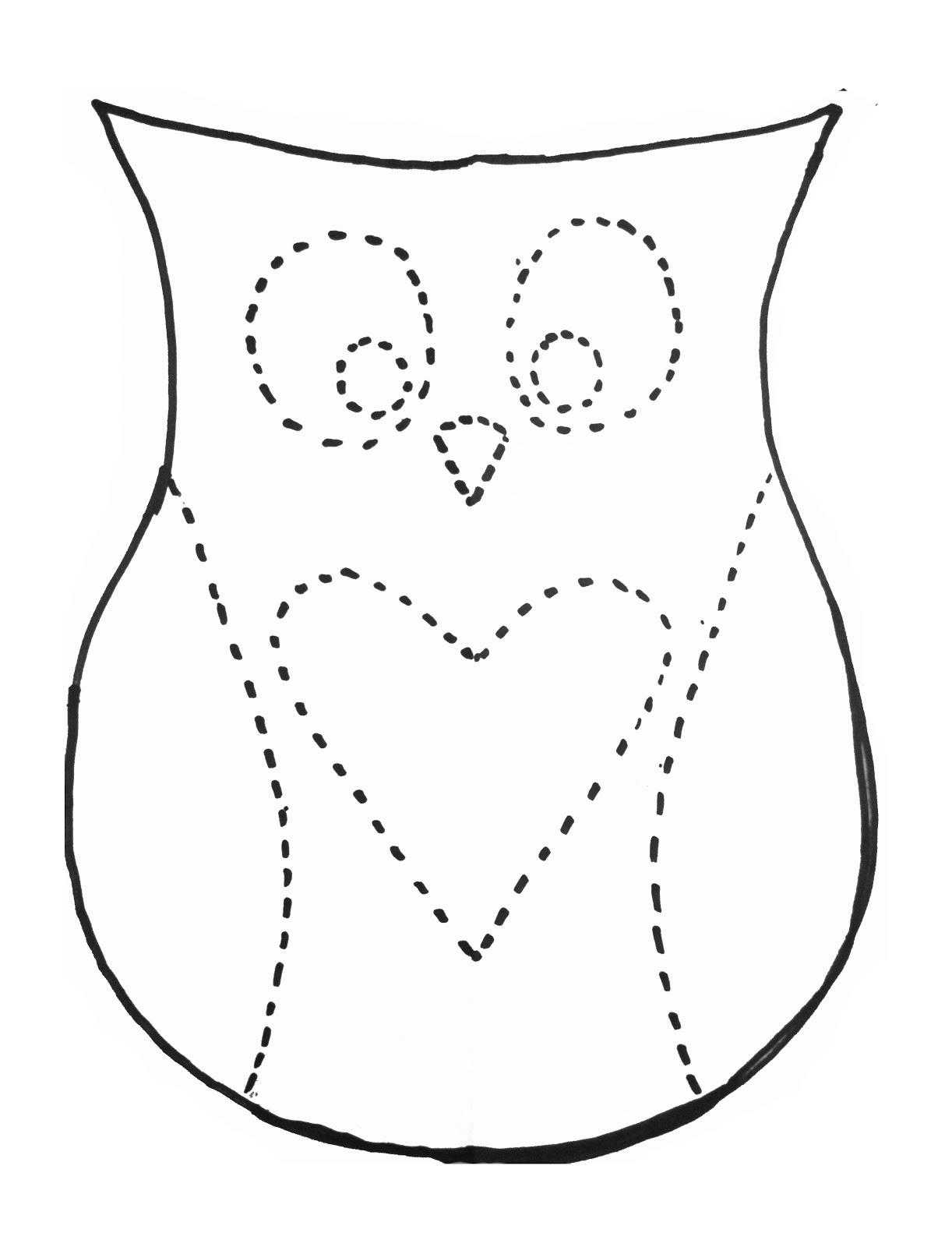 Coloring The owl contour. Category The contours for cutting out the birds. Tags:  owl.