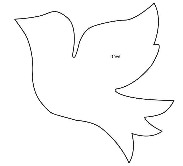 Coloring The dove flies. Category The contours for cutting out the birds. Tags:  pigeon.