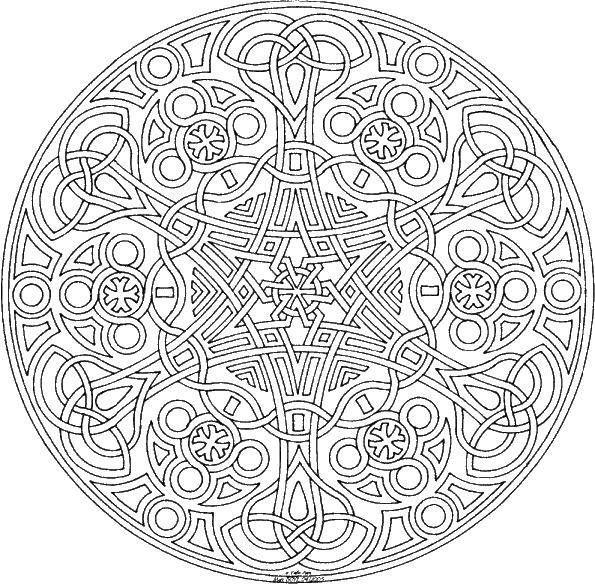 Coloring The circle and patterns. Category With patterns. Tags:  Patterns, geometric.