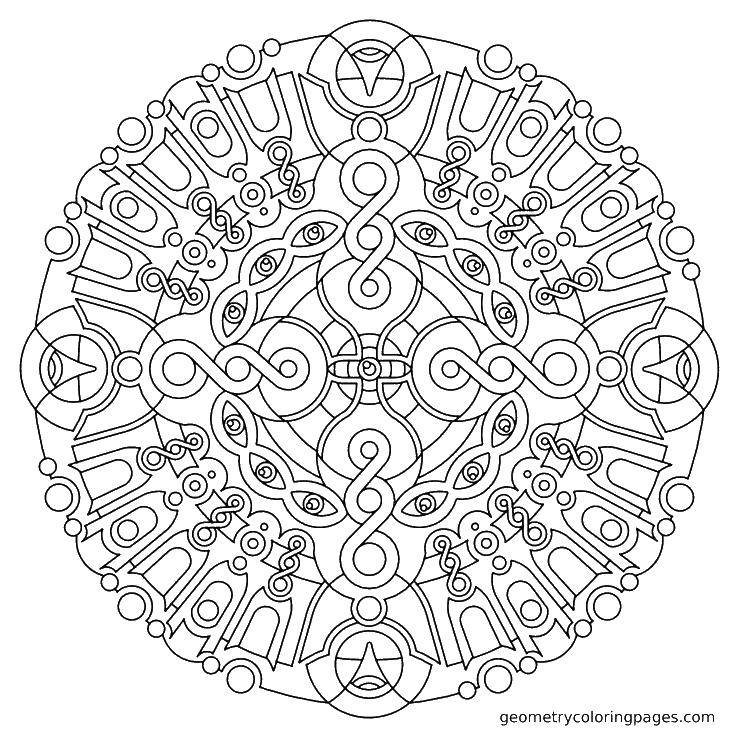 Coloring Medallion. Category patterns. Tags:  patterns, medallion.