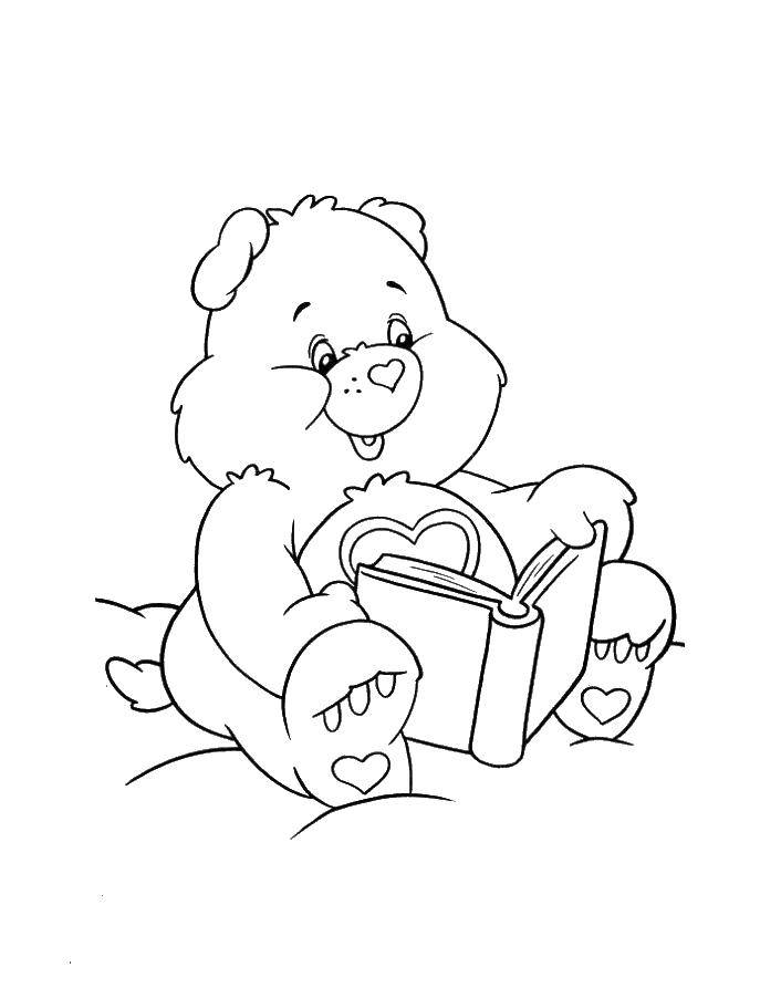 Coloring Beary interesting book. Category book. Tags:  book.