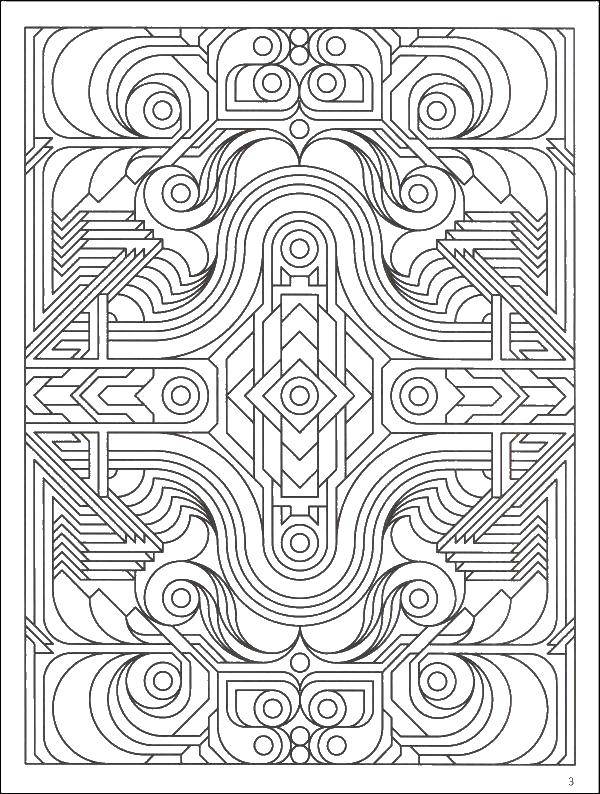 Coloring Ornament. Category patterns. Tags:  ornament, patterns, drawings.