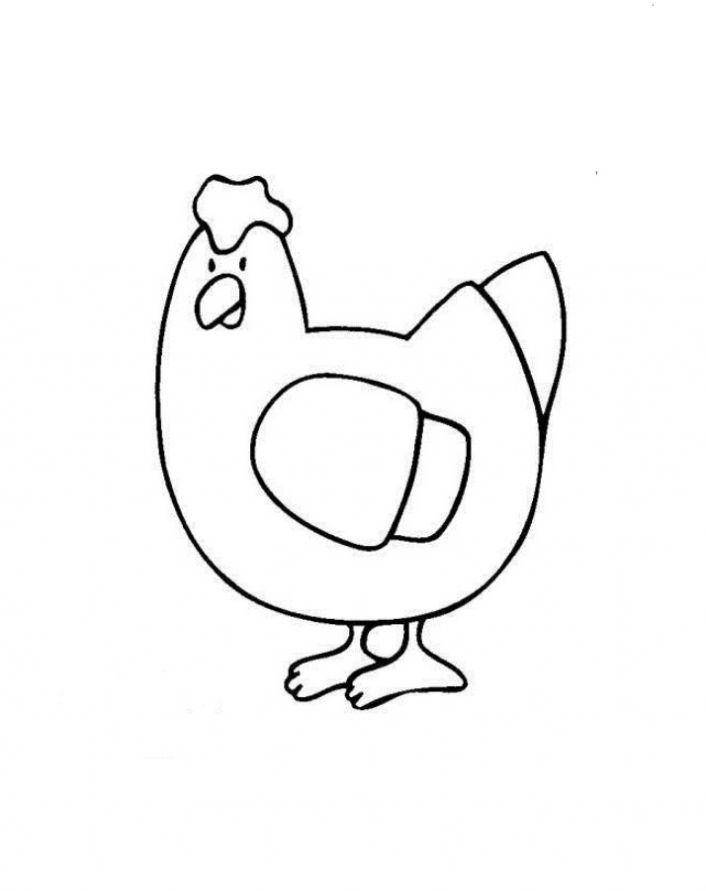 Coloring Figure chicken. Category Pets allowed. Tags:  Chicken.