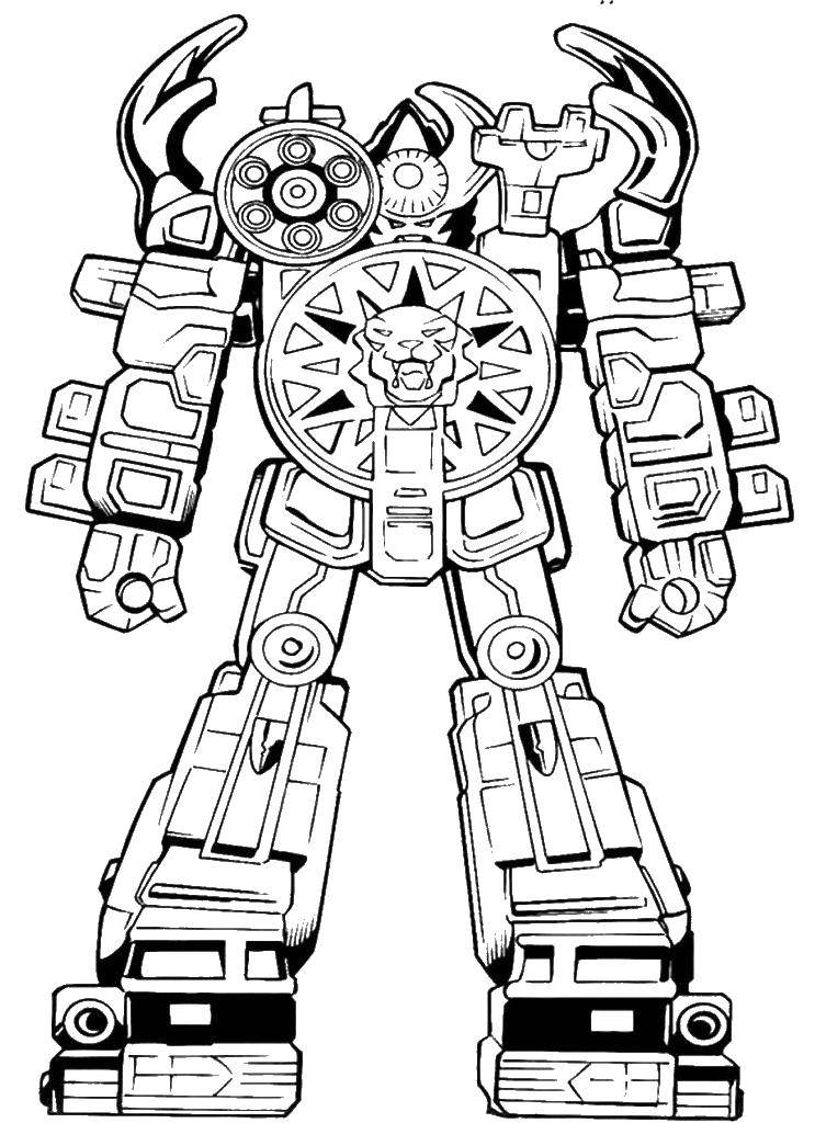 Coloring Super Ranger. Category the Rangers . Tags:  the Rangers , transformers, Ranger.