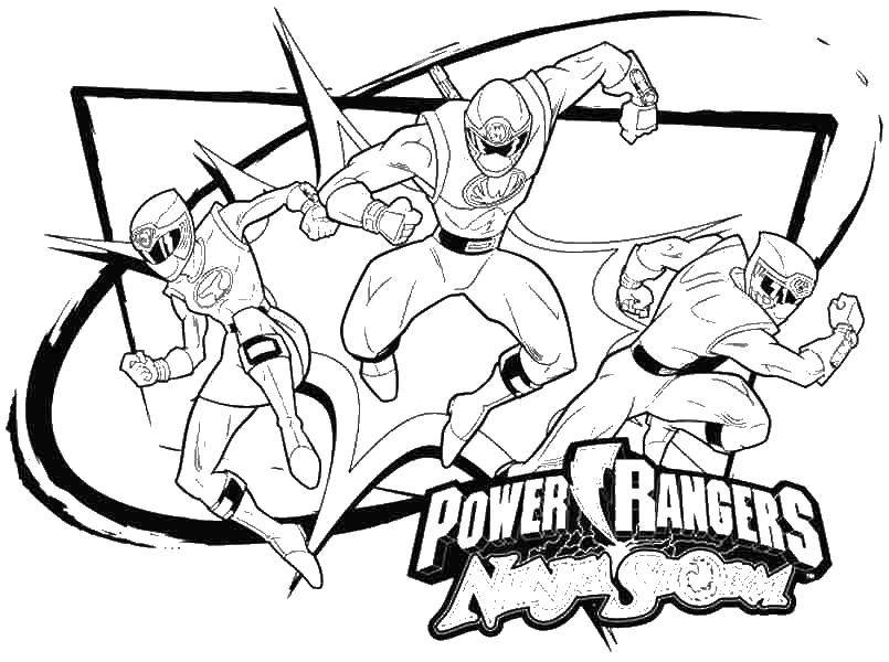 Coloring Three Ranger. Category the Rangers . Tags:  Ranger , suit, helmet.