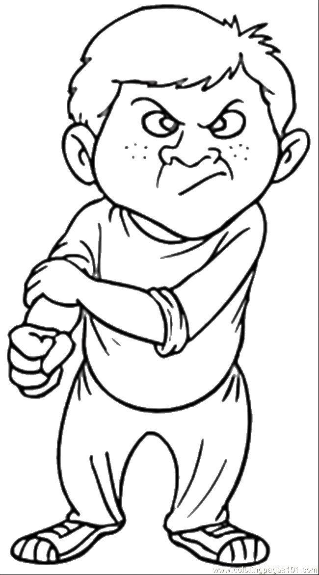 Coloring Angry emotions. Category The emotions. Tags:  Emoticon, emotion.