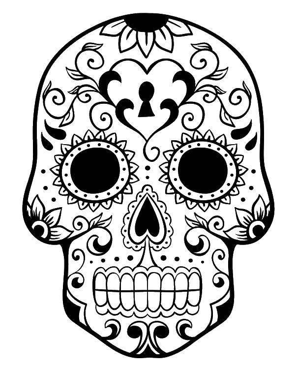 Coloring Crock all osorcica. Category Skull. Tags:  Skull, patterns.
