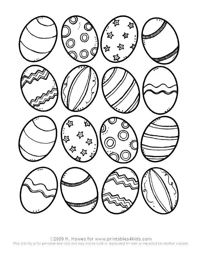 Название: Раскраска Декорированные яйца. Категория: узоры. Теги: узоры, яйца, узорчики.