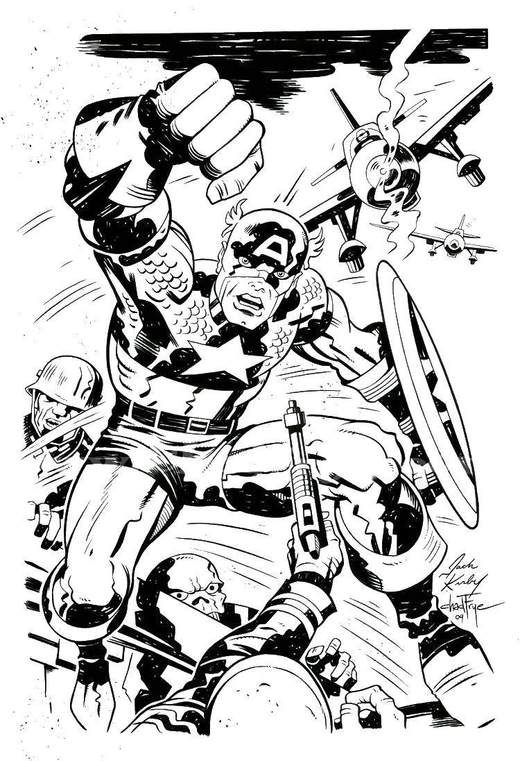 Coloring Captain America to the rescue. Category Comics. Tags:  Comics, Captain America.