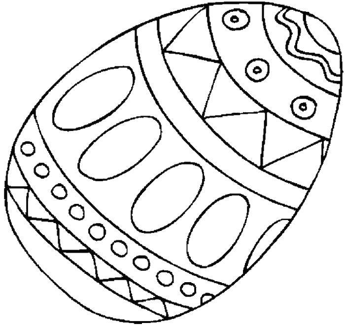 Coloring Colored egg. Category Patterns for coloring eggs. Tags:  Easter, eggs, patterns.
