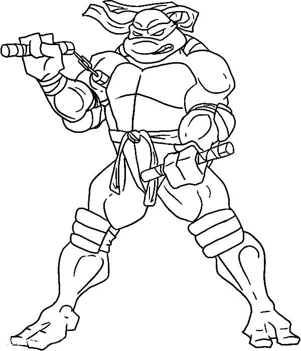 Coloring Leonardo. Category teenage mutant ninja turtles. Tags:  Leonardo, turtle, ninja.