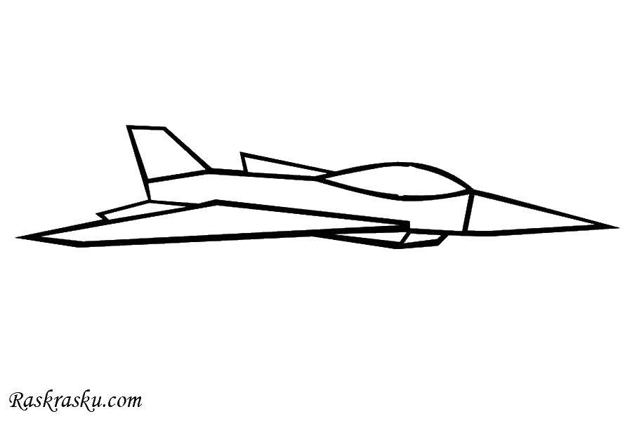 Coloring Jet.. Category coloring. Tags:  Aircraft, fighter.