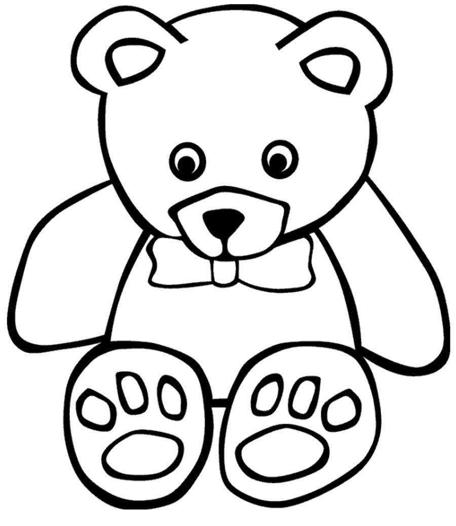 Название: Раскраска Рисунок медвеженка. Категория: домашние животные. Теги: медведь.