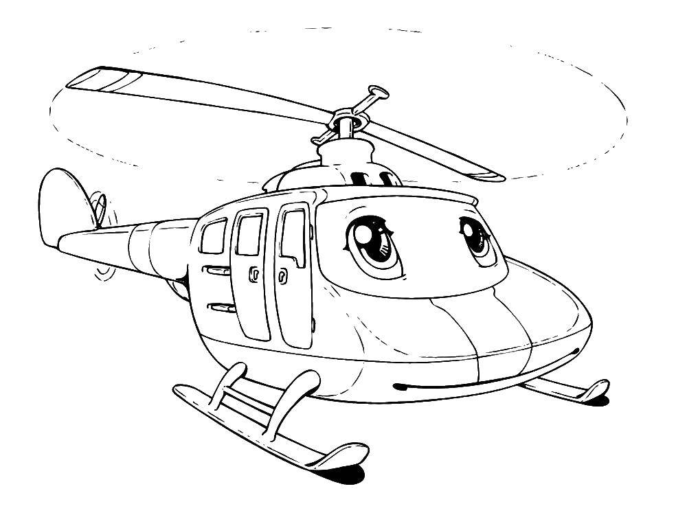 Название: Раскраска Спасательный вертолет. Категория: Вертолеты. Теги: Вертолеты.