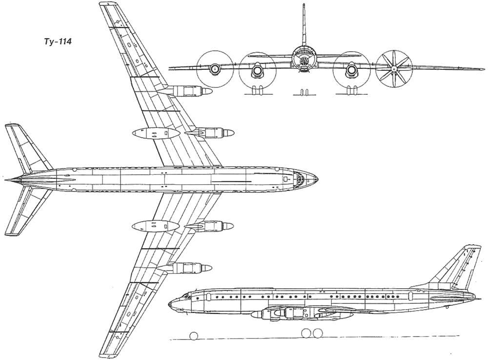 Coloring Tu 114. Category the planes. Tags:  Plane.