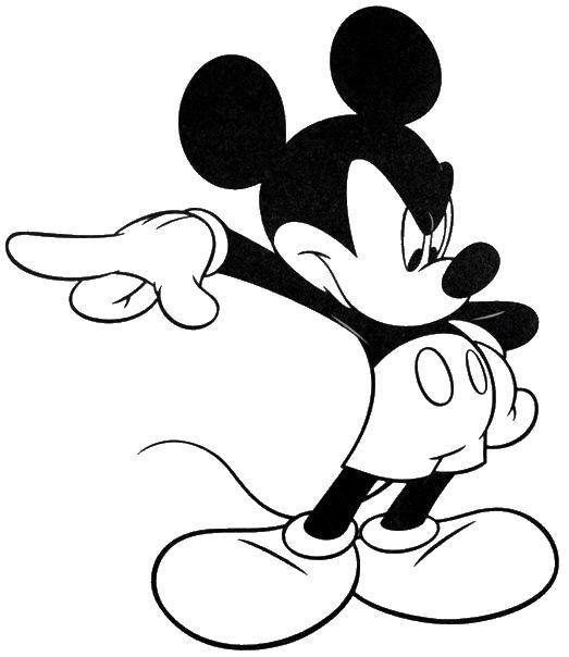 Coloring Evil Mickey mouse. Category Disney cartoons. Tags:  Disney, Mickey Mouse.
