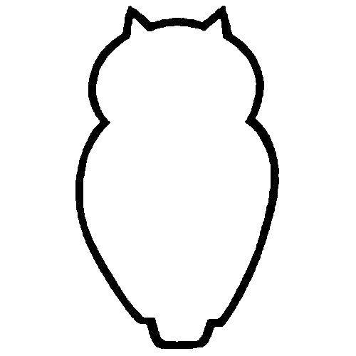 Coloring The owl contour. Category The contours for cutting out the birds. Tags:  outline , owl, bird.