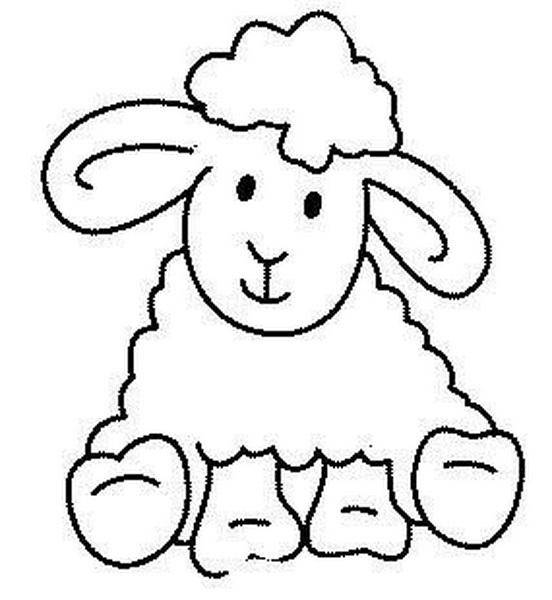 Coloring Figure lamb. Category Pets allowed. Tags:  the lamb.