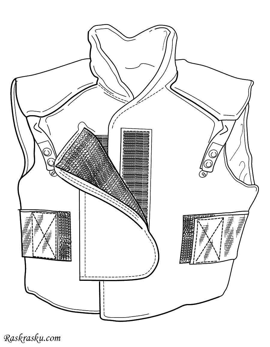 Coloring Vest. Category clothing. Tags:  clothing, jacket, vest.