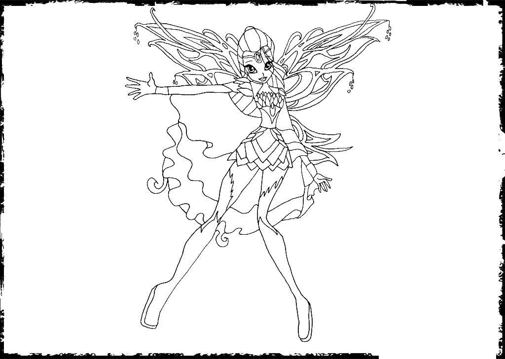 Coloring Bloom Lumix. Category Winx. Tags:  BLOOM, Fairy, Winx.