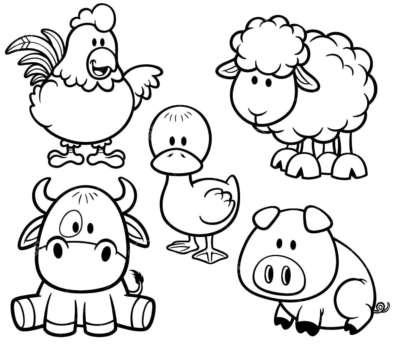 Coloring Pets. Category Pets allowed. Tags:  cattle , domestic animals, farm.