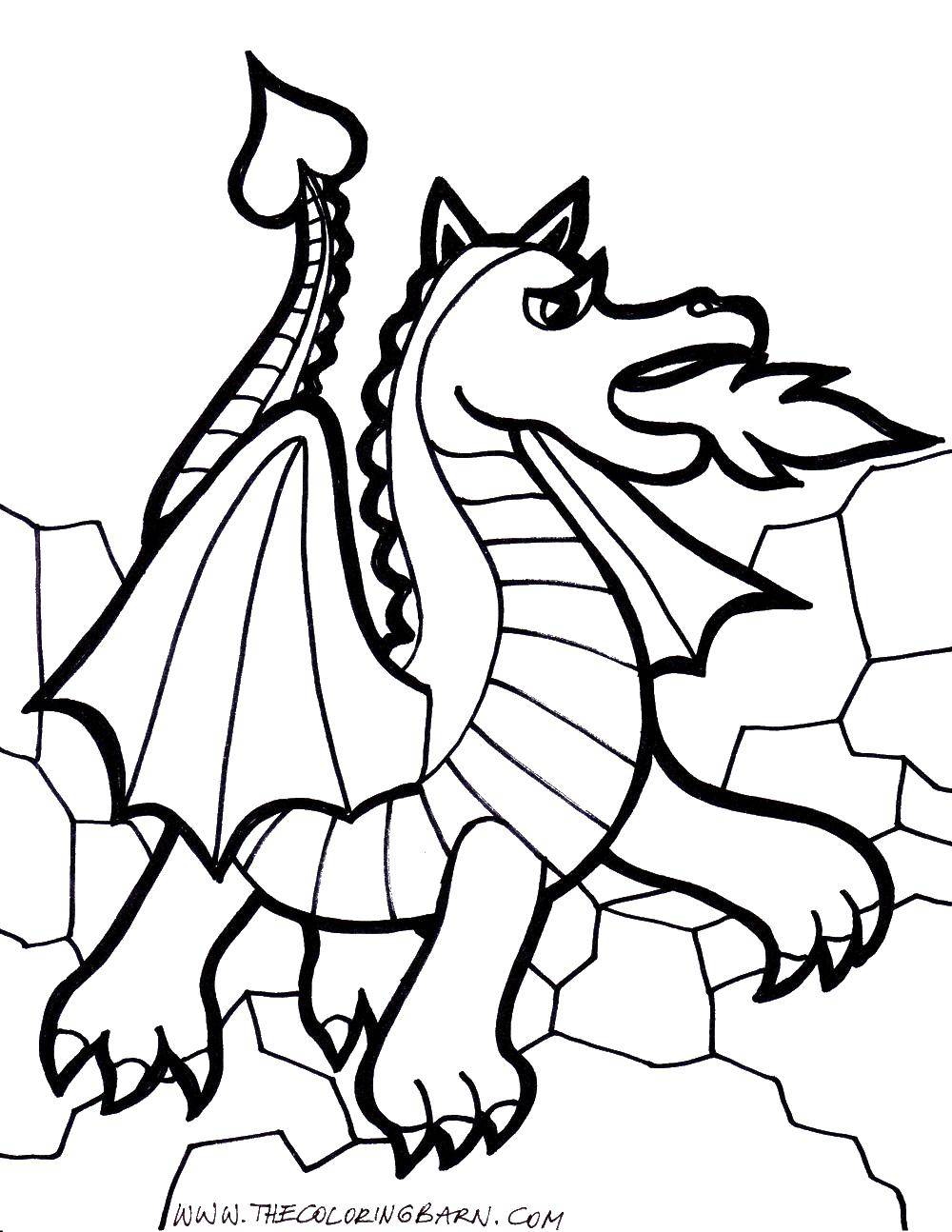 Раскраски драконы - Для печати - Бесплатно - Kids Drawing Hub