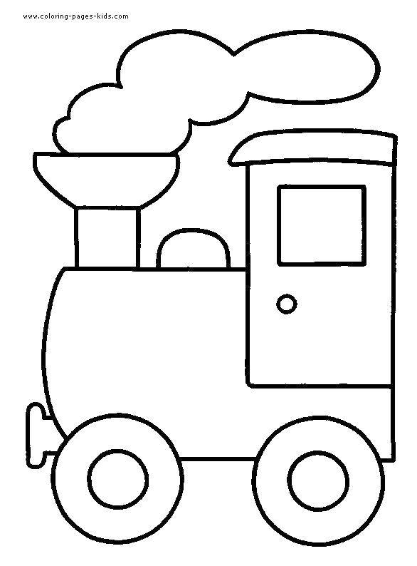 Coloring Smoke. Category Coloring pages for kids. Tags:  Train.