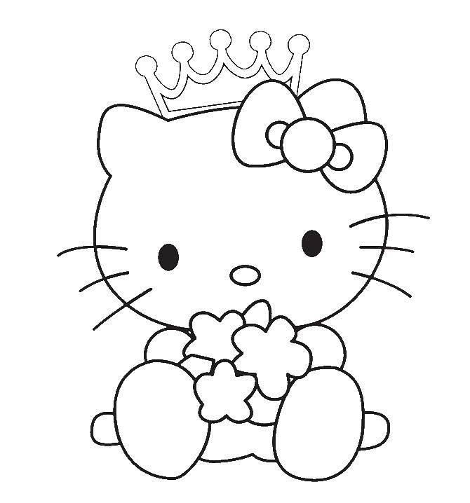 Coloring Kitty Princess. Category Hello Kitty. Tags:  Kitty, Princess.