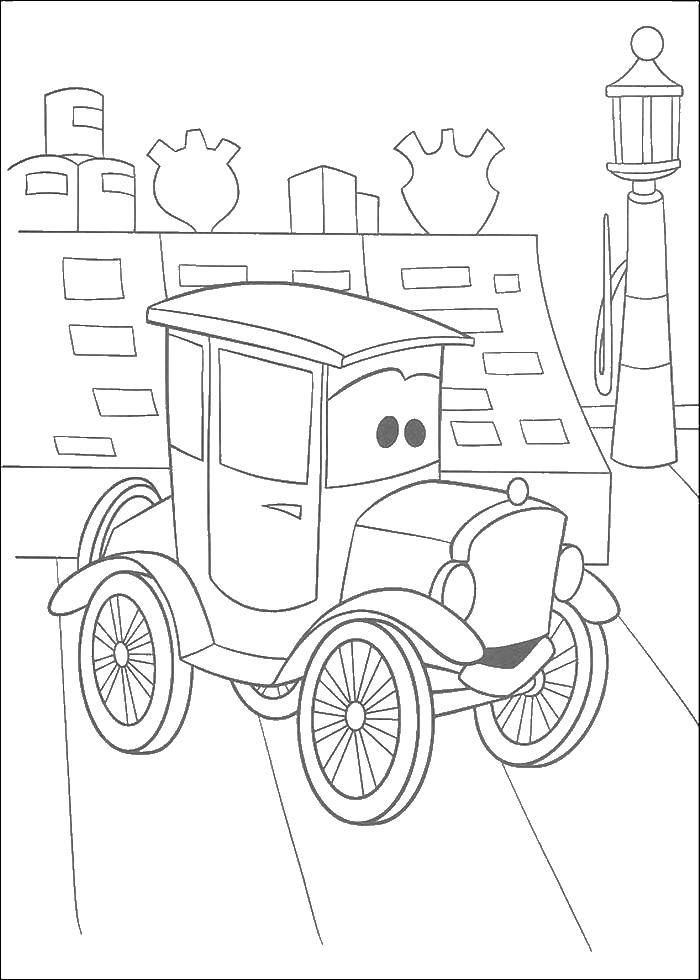 Coloring Lizzie. Category Wheelbarrows. Tags:  cars, McQueen, Lizzie.