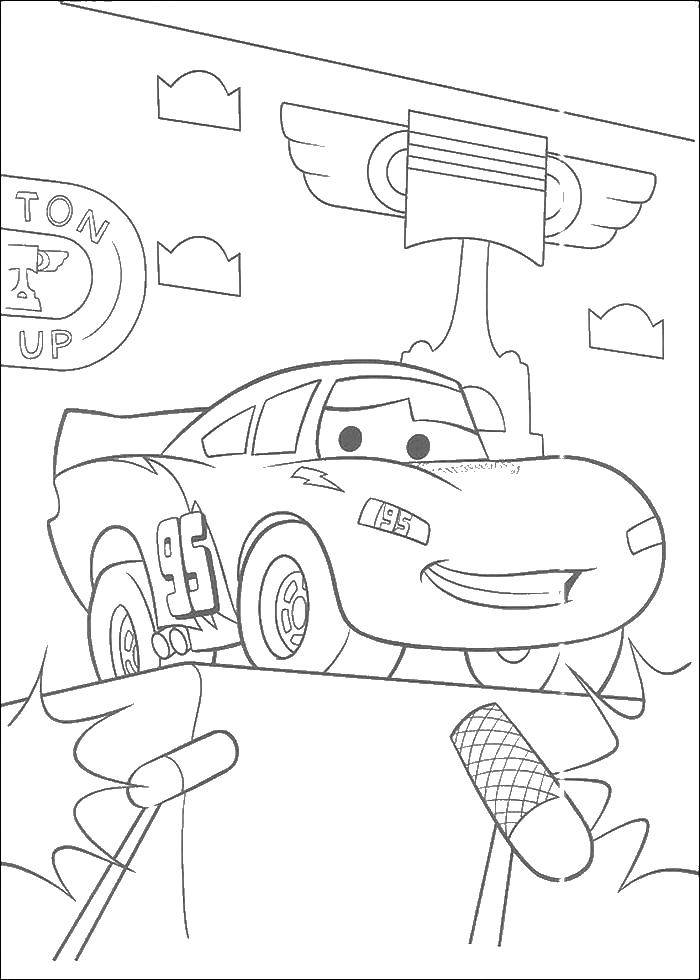 Coloring Lightning McQueen is a winner. Category Wheelbarrows. Tags:  Lightning McQueen.