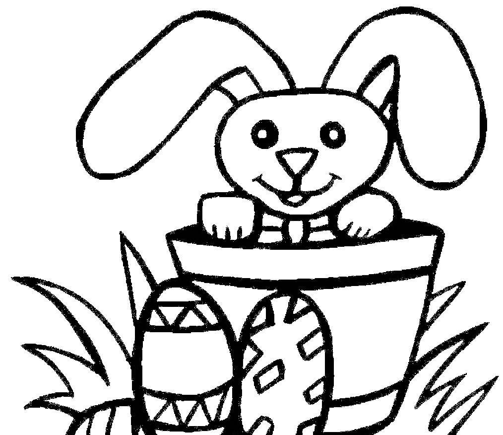Coloring Easter Bunny. Category Animals. Tags:  Animals, Bunny.