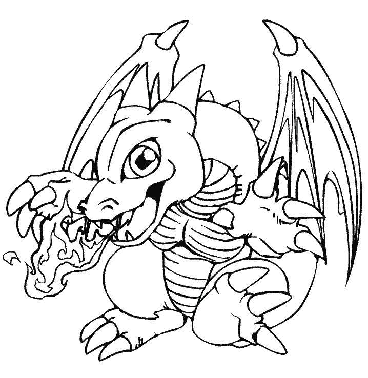 Coloring The fiery breath of the. Category Dragons. Tags:  Dragons.