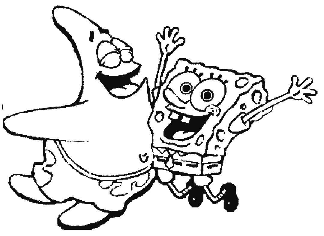 Coloring Spongebob and Patrick hug. Category Spongebob. Tags:  the spongebob, Patrick.