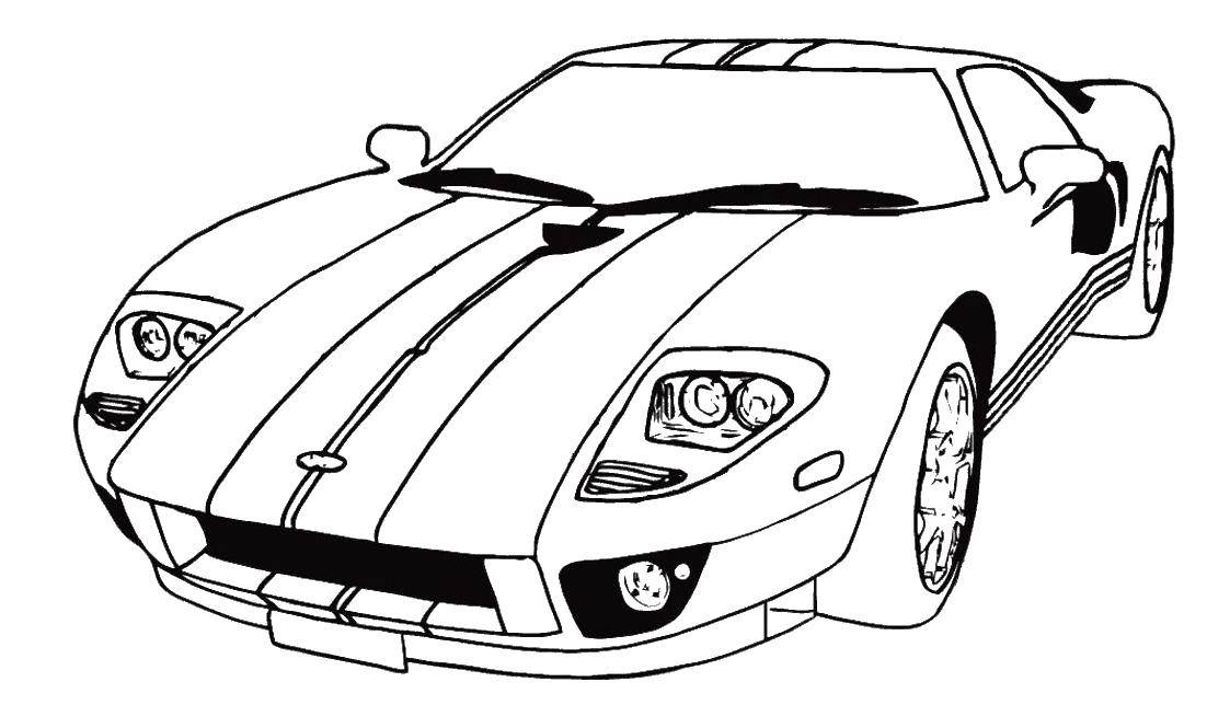 Coloring Sports car. Category Machine . Tags:  Transport, car.