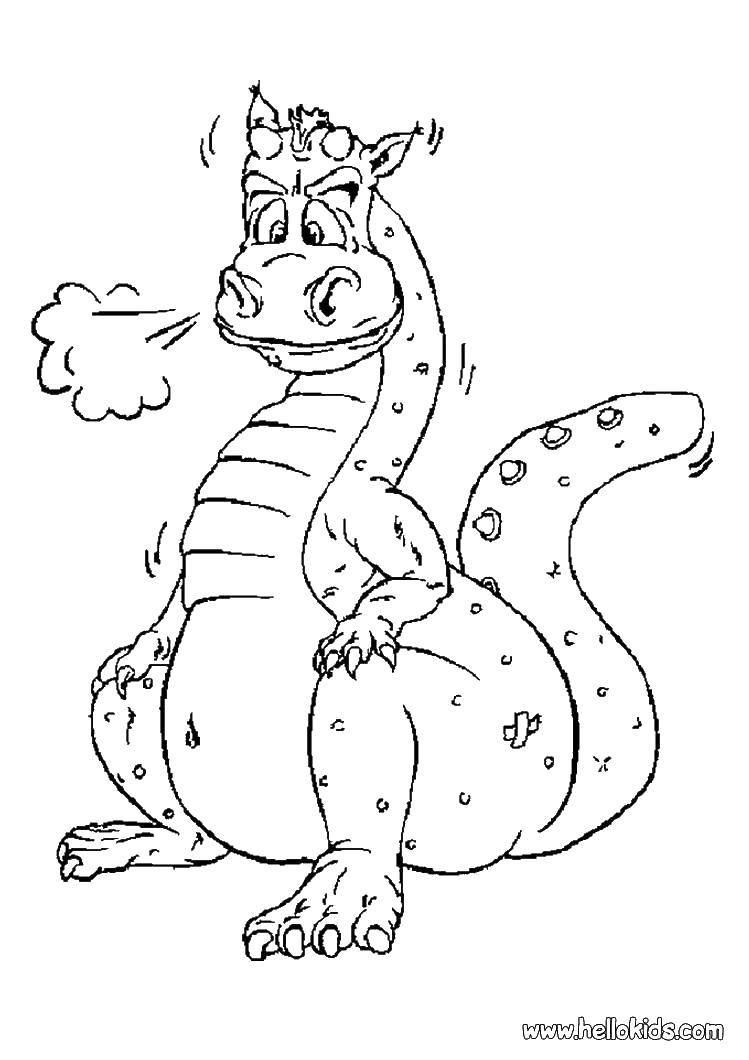 Coloring Fat dragon. Category Dragons. Tags:  dragons, dragon.