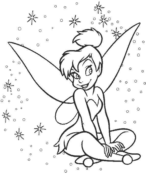 Coloring Ding Ding.. Category fairies. Tags:  fairies, Tinker bell, fairy.