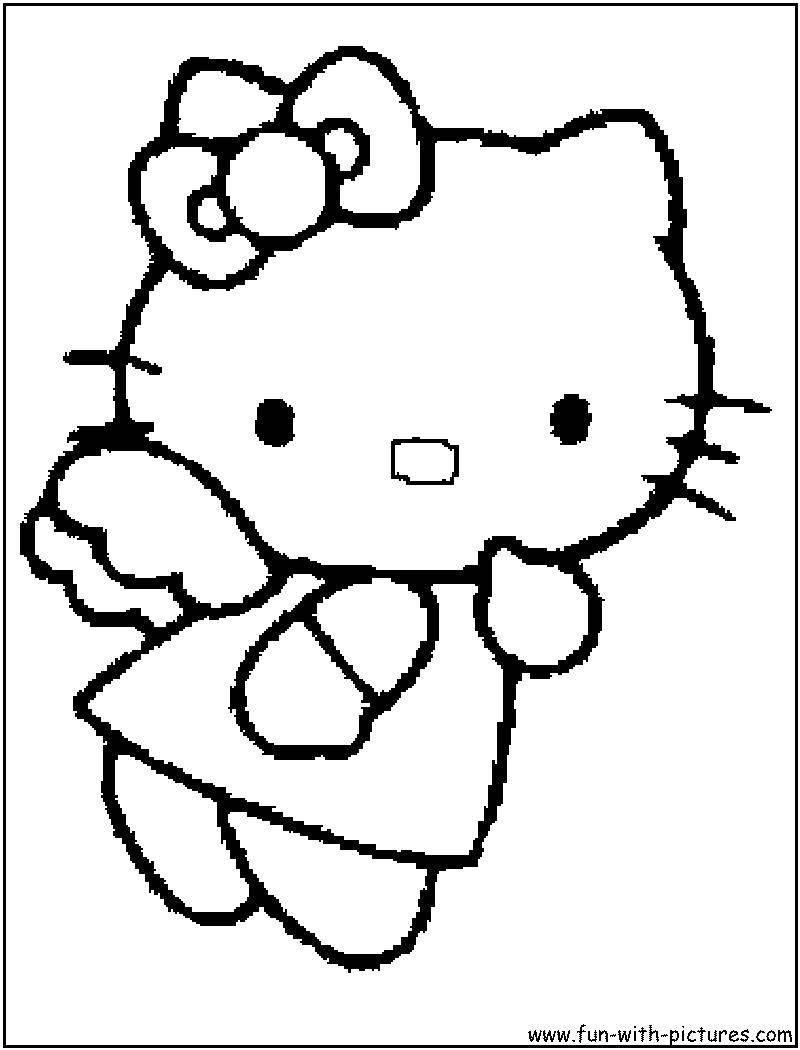 Coloring Hello kitty with wings. Category Hello Kitty. Tags:  Hello kitty, wings.