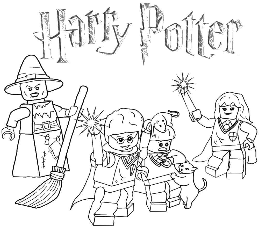 Coloring LEGO Harry Potter. Category LEGO. Tags:  LEGO, constructor, Harry Potter.