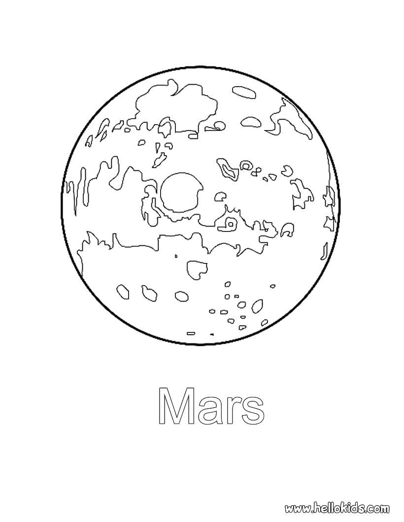 Coloring Planet in craters. Category Space. Tags:  Space, planet, universe, Galaxy.