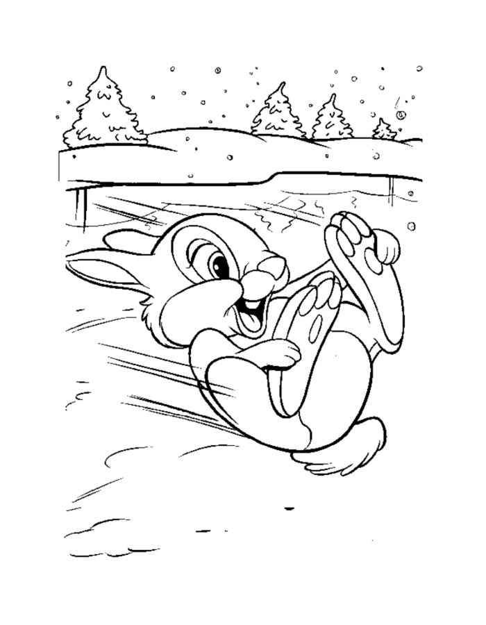 Coloring Picture playful rabbit. Category Pets allowed. Tags:  rabbit, hare.