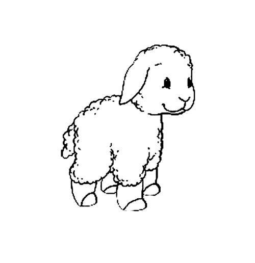 Контурный рисунок козы