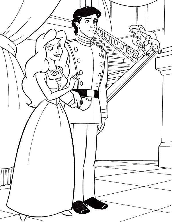 Coloring Ursula and Prince Eric. Category The little mermaid. Tags:  Ursula, Eric.