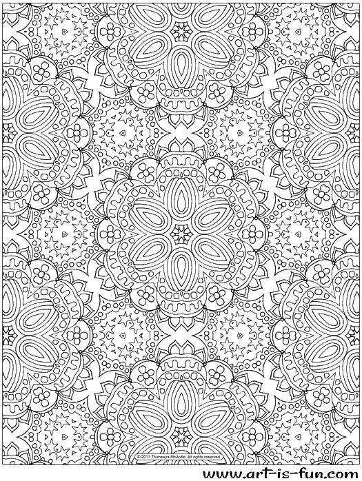 Coloring Patterns for painting. Category coloring antistress. Tags:  patterns, shapes, stress relief.