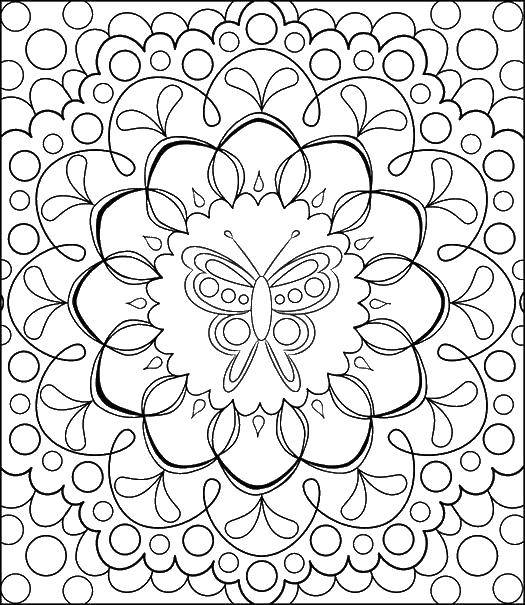 Coloring Patterns and babock, anti-stress. Category Butterfly. Tags:  butterflies, patterns, anti-stress.