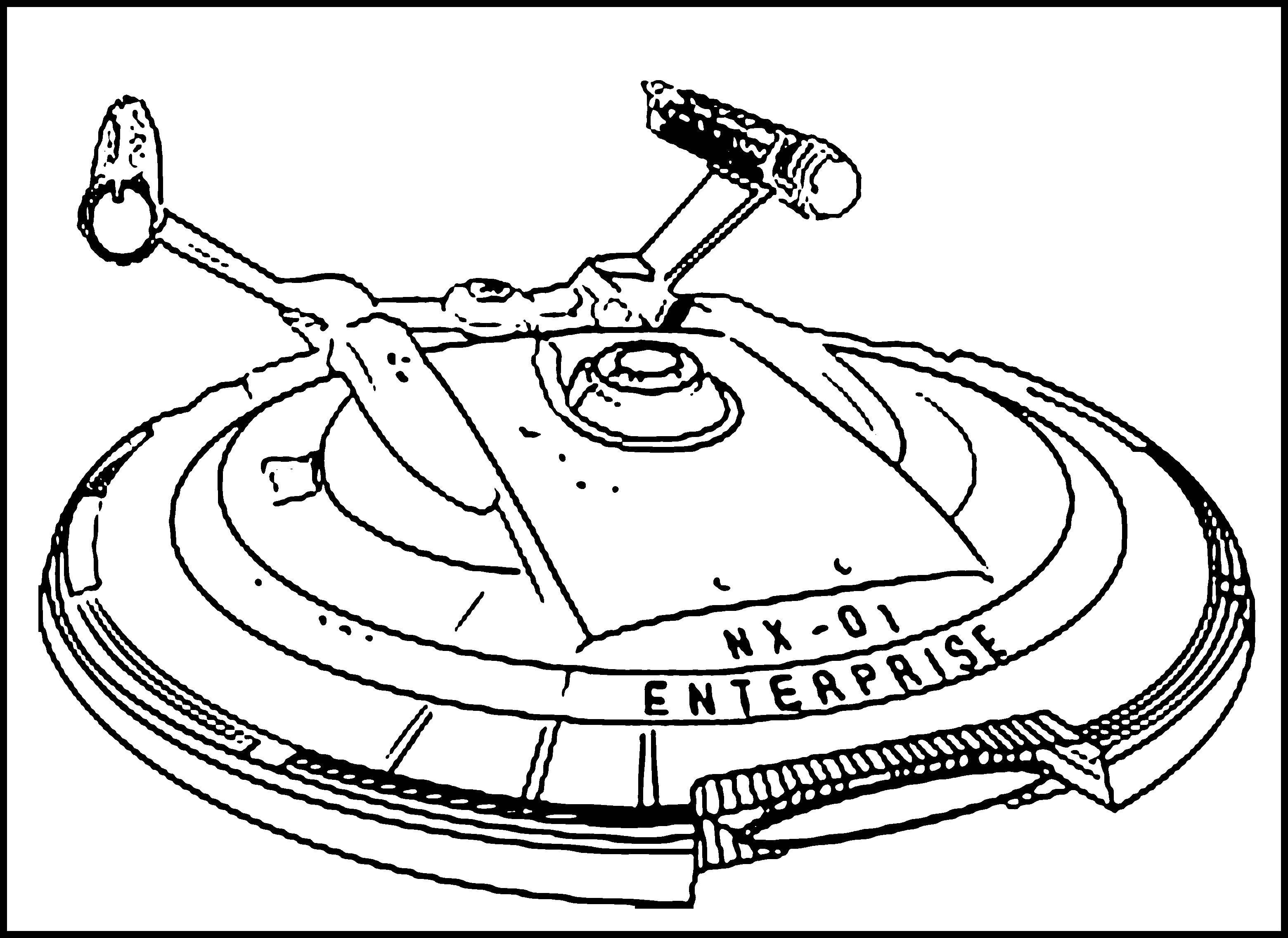 Coloring The starship enterprise . Category Flying saucers. Tags:  the starship, enterprise.