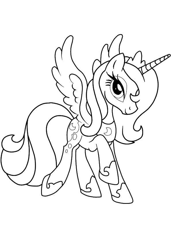 Coloring Edinoroses. Category Ponies. Tags:  Pony, My little pony .