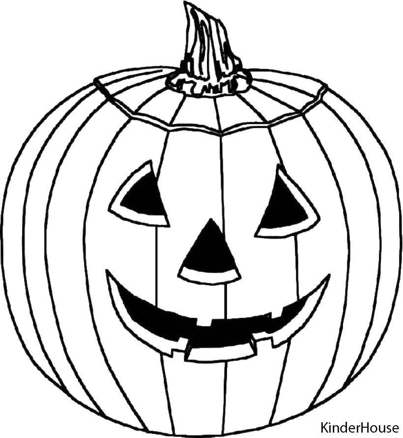 Coloring Halloween pumpkin.. Category Halloween. Tags:  Halloween, pumpkin.